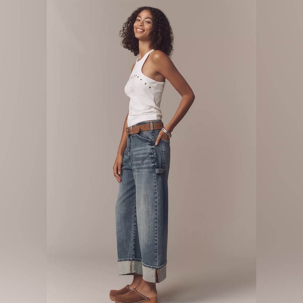 **NWT** Anthropologie’s Pilcro ~ Kayden Barrel Carpenter Jeans